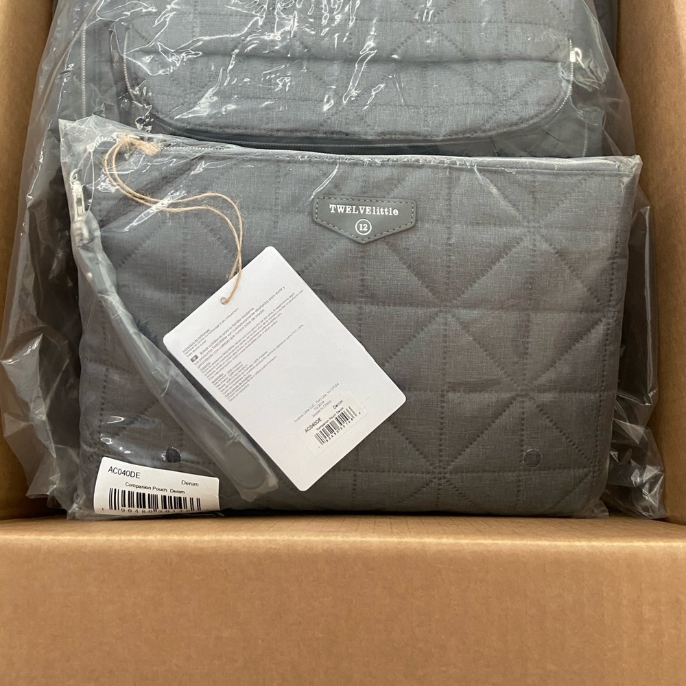 TWELVElittle Companion Diaper Pouch NWT Denim